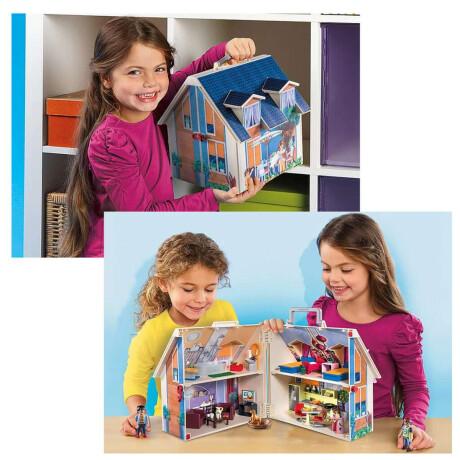 Valija de Casa de Muñecas Playmobil 64 Piezas con Figuras