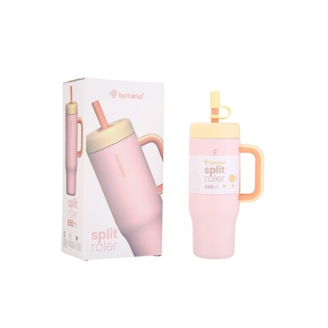 Vaso Térmico Split Roler 2080020 650ML Doble Capa Ub ROSADO
