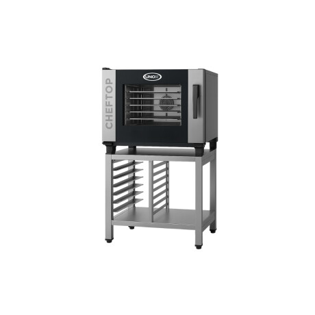 Base de Acero Inoxidable con Gavillar para Horno Chef Top Mind ONE o PLUS 7 Bandejas GN 1/1 Base de Acero Inoxidable con Gavillar para Horno Chef Top Mind ONE o PLUS 7 Bandejas GN 1/1