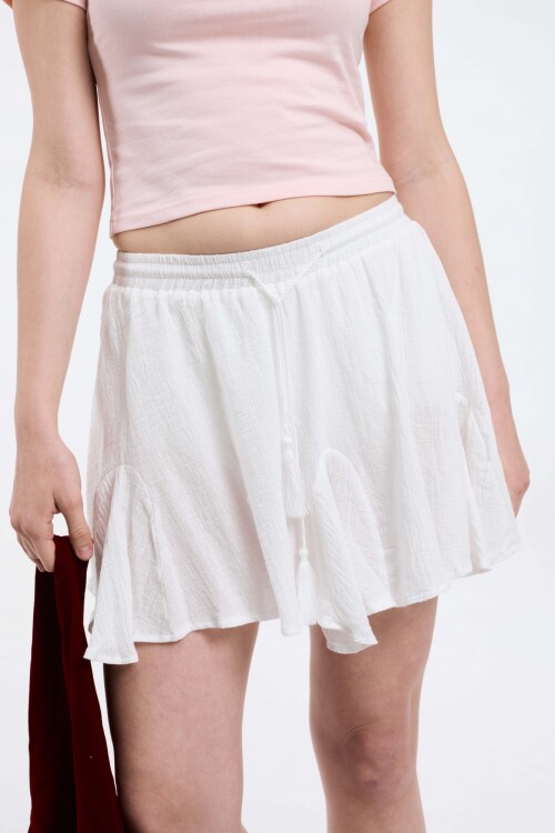 Pollera Roxanne Blanco