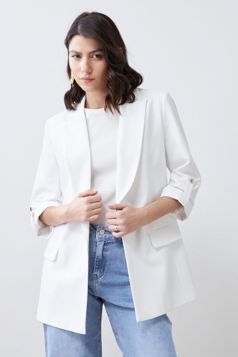 Blazer recto crudo