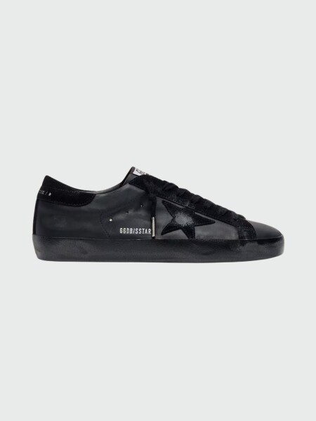 GOLDEN GOOSE - Zapatillas Super- Star de hombre Napa con estrella Negro