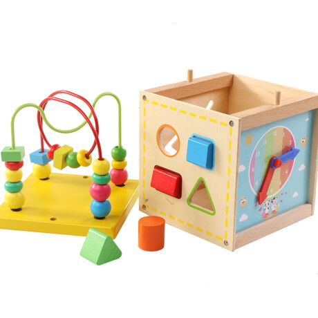 Juego Infantil Cubo Didáctico en Madera 001