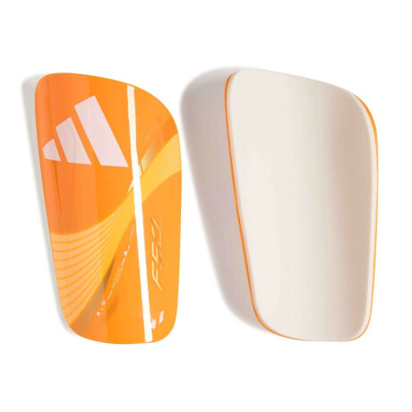 Espinilleras Messi Championes fútbol tapones intercambiables Club Unisex Naranja