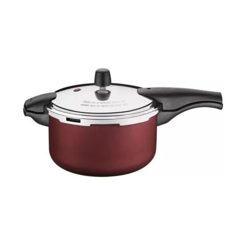 OLLA A PRESIÓN ANTIADHERENTE 26X16CM TRAMONTINA 6 LTS Rojo
