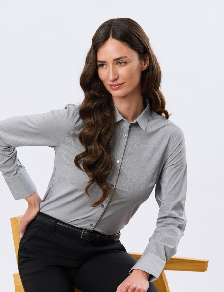CAMISA RAYADA Negro