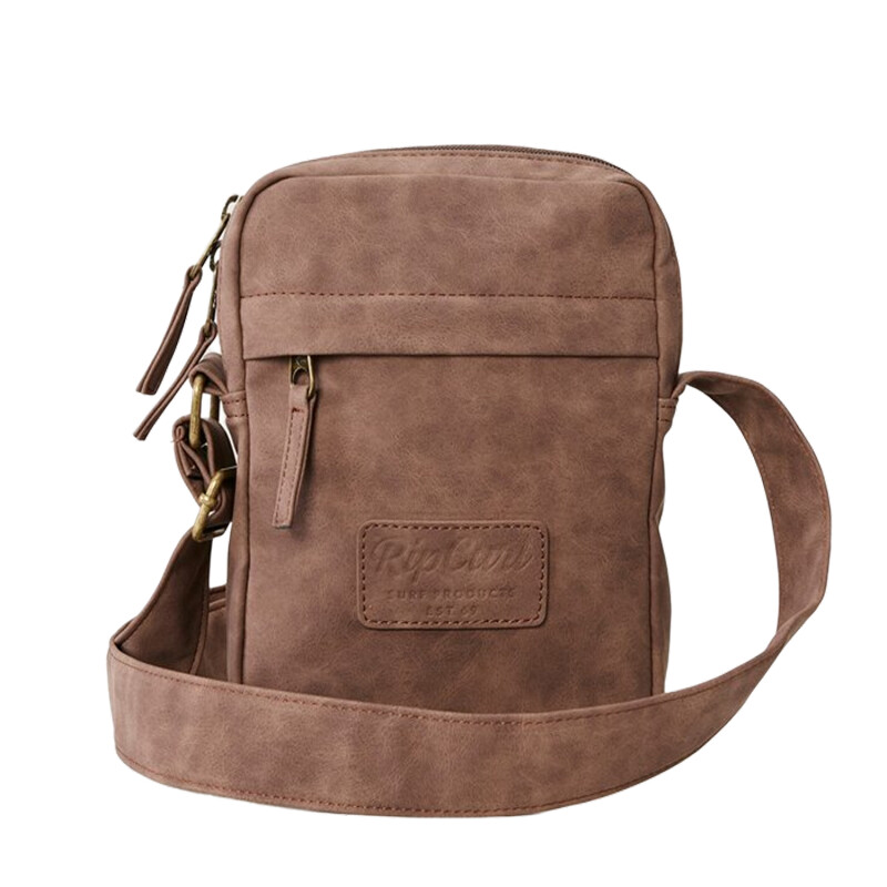 Bolso de mano Rip Curl Classic Leazard No Idea Pouch - Marrón Bolso de mano Rip Curl Classic Leazard No Idea Pouch - Marrón