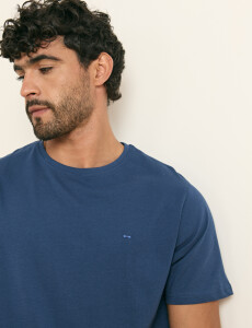 520658 T-SHIRT HARRINGTON LABEL Azul Piedra