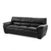 Sillón %100 Cuero - 3 Cuerpos - Premium Negro