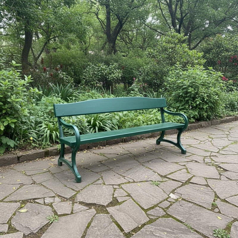 Banco De Plaza Fundición Y Madera Verde Ingles Banco De Plaza Fundición Y Madera Verde Ingles