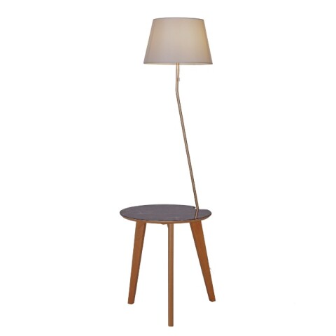 VELADOR DE PIE TRIA CON PANT BEIGE Ø40 E27 VELADOR DE PIE TRIA CON PANT BEIGE Ø40 E27