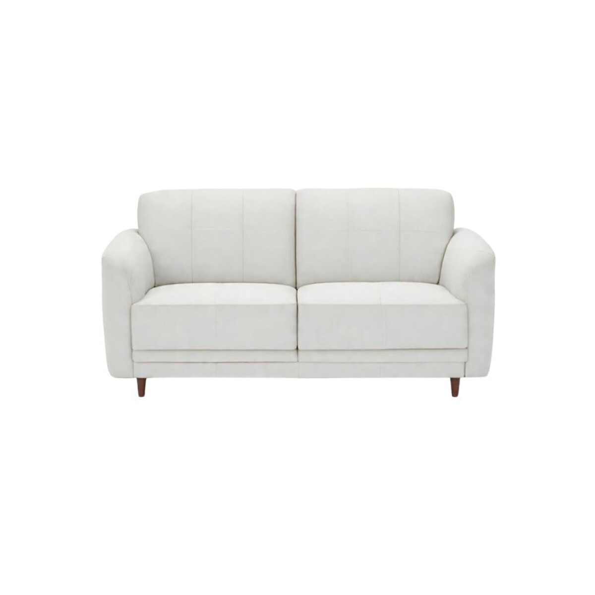 SOFA 2 CUERPOS - 100% CUERO - MODELO MARBELLA - COLOR BLANCO TIZA 
