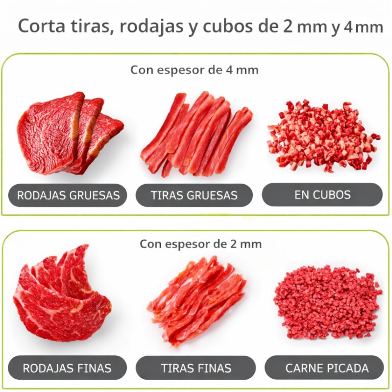 Picadora Cortadora Carne Manual Trituradora Ajustable Tiras Picadora Cortadora Carne Manual Trituradora Ajustable Tiras