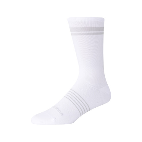 Medias Running Pro Run Crew 1 Pair Unisex White