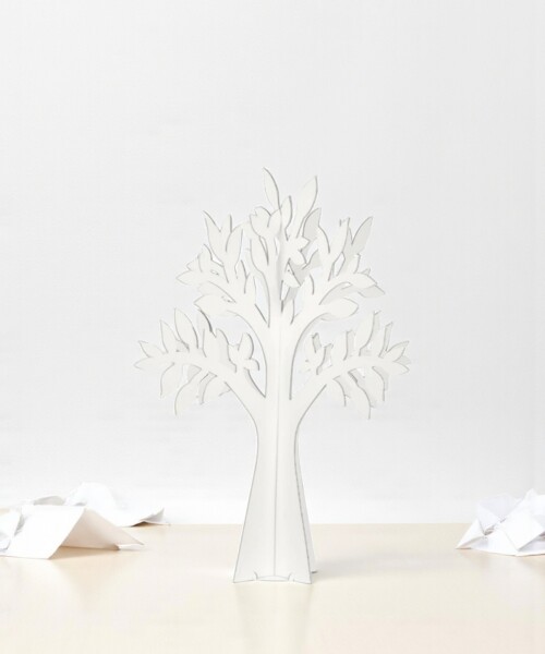 Árbol cartón Olmo 58,5 cm - Blanco Árbol cartón Olmo 58,5 cm - Blanco