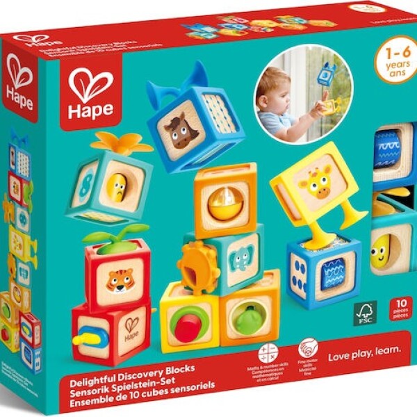 Set cubos estimulacion discovery HAPE Set cubos estimulacion discovery HAPE