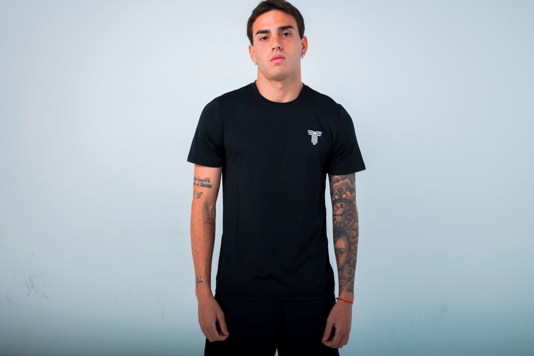 T-SHIRT RUNNING TIFFOSI - Negro 