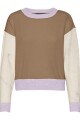 Sweater Vigga Color Block Lavender Fog