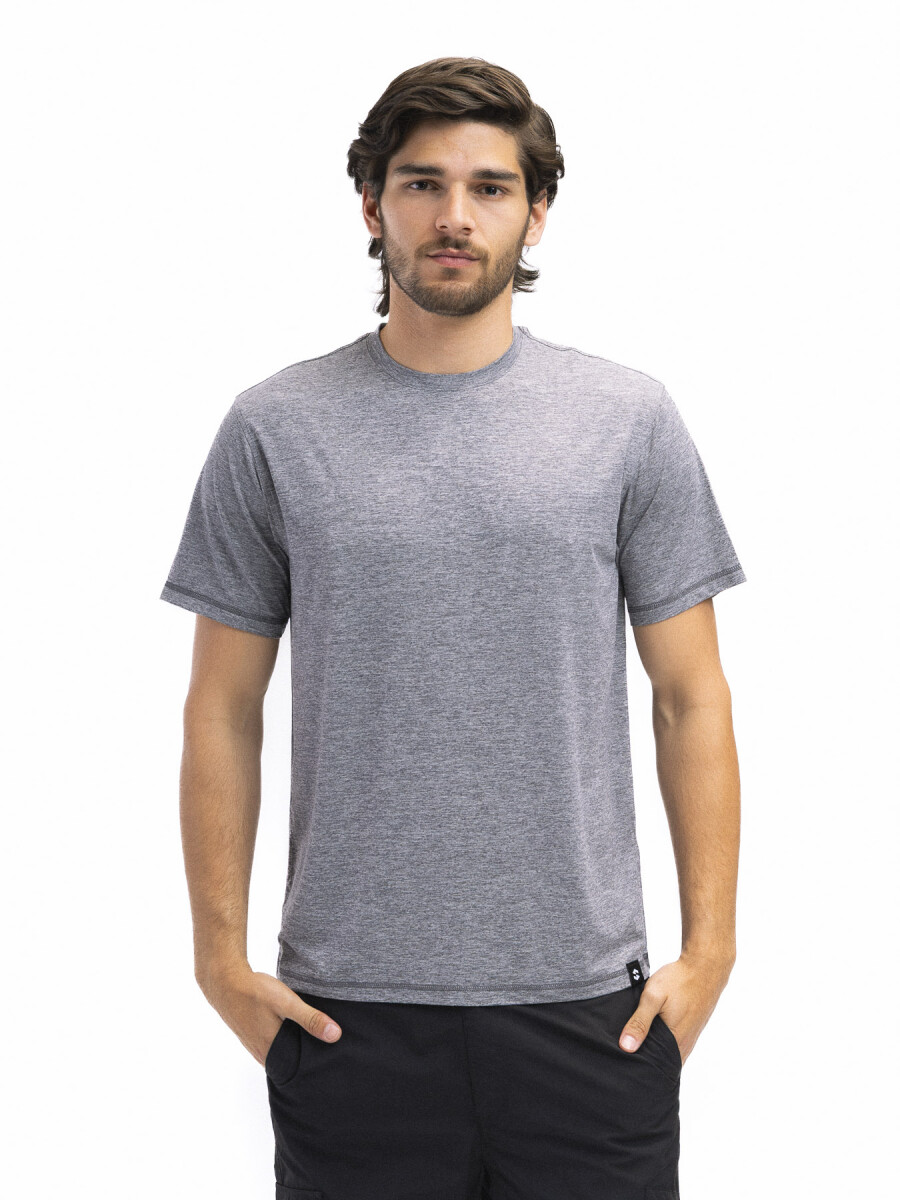 Remera Dry Fit Vintage Wash Scandinavian - Gris Oscuro 