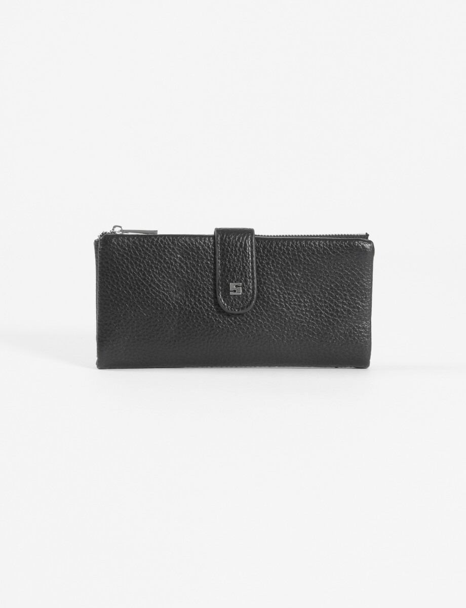 Billetera granulado - negro 