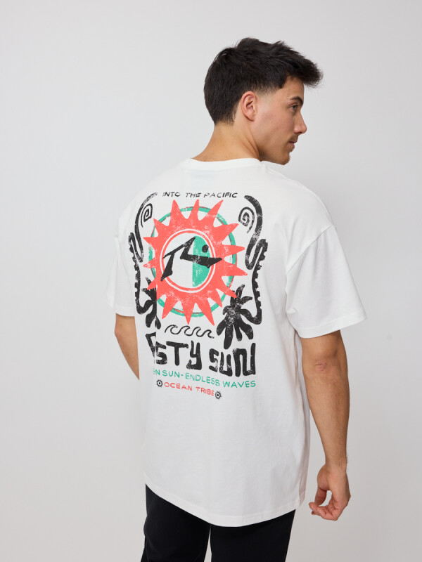 T-SHIRT EXAVI RUSTY Blanco