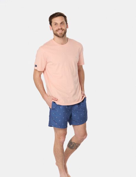 SHORT DE BAÑO ESTAMPADO Azul