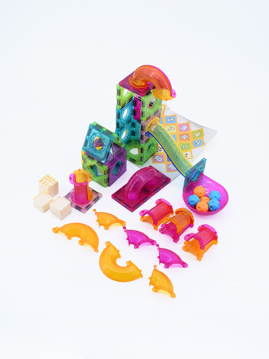 BLOQUES MAGNETICOS 64 PCS - MULTICOLOR 