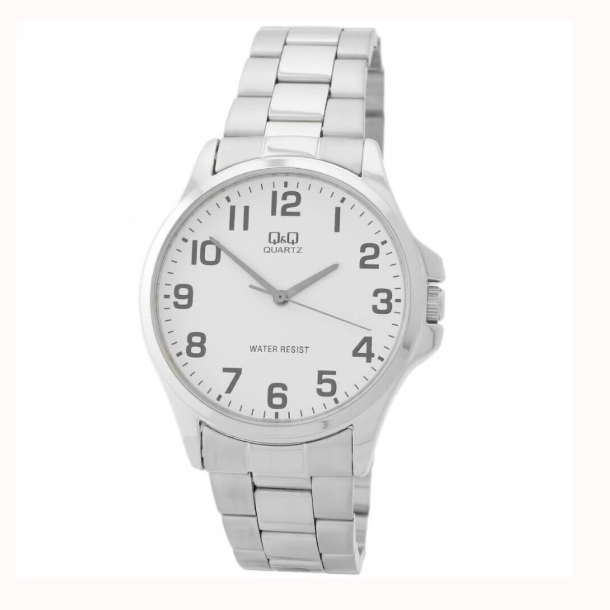 Reloj Q&Q de Metal Clásico Hombre - Plateado 