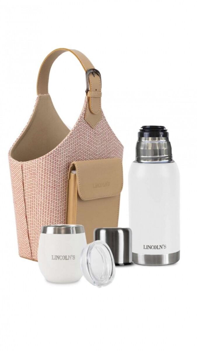 Kit Matero Houses - Tejido Rojo Y Crudo C/ Blanco 