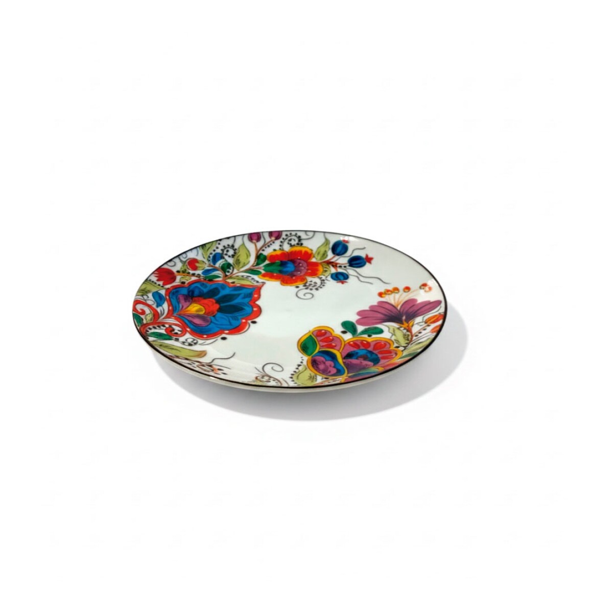 Plato De Postre Floral 20Cm-LBY789 