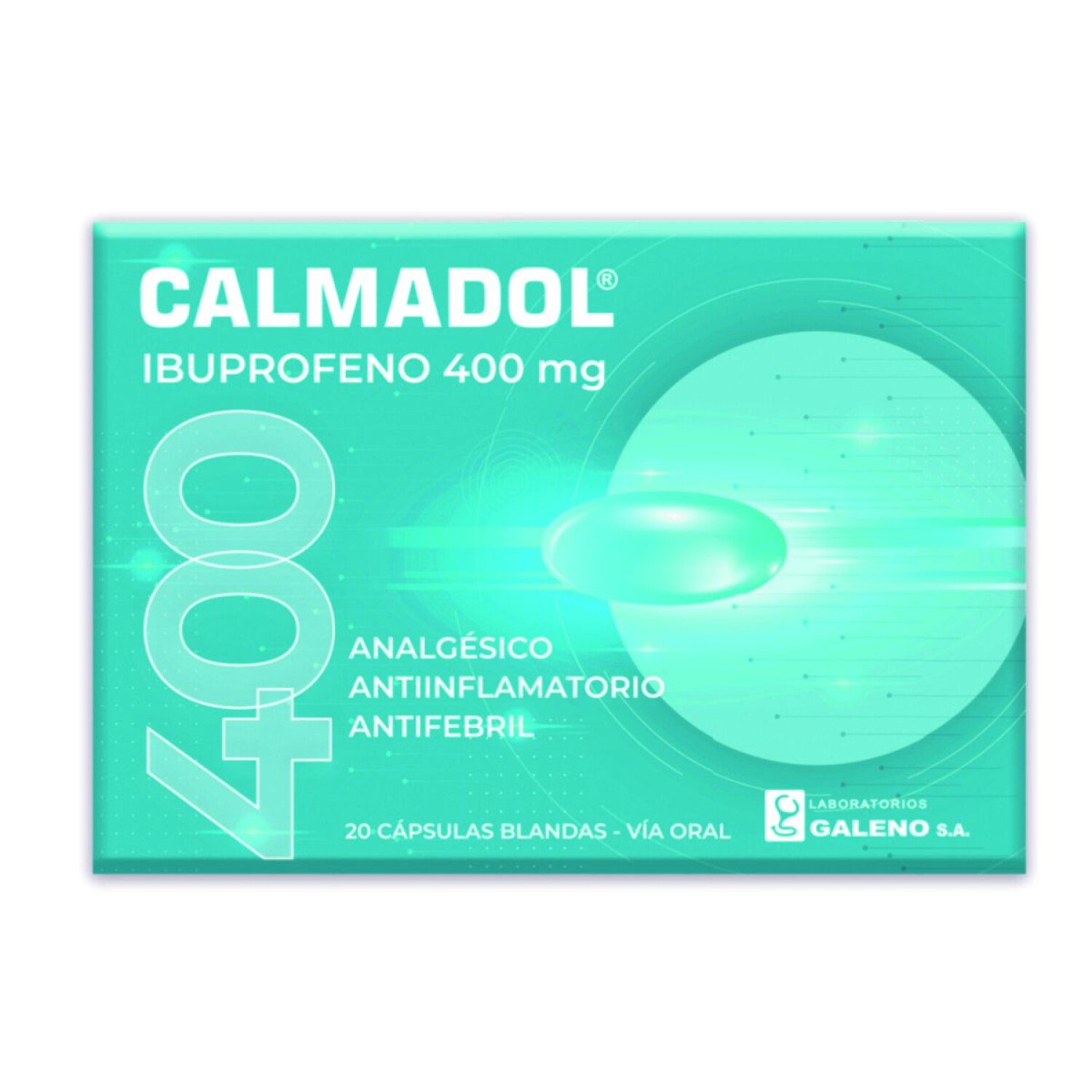 CALMADOL 400 CJ X 20 CAPS. BLANDAS — Farmacenter