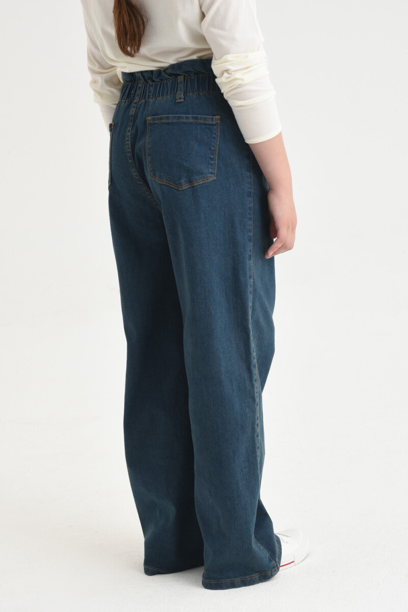 Pantalón de jean oxford Azul Oscuro
