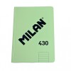 CUADERNO MILAN TAMAÑO A5 RAYADO DE 48 HOJAS COLOR VERDE PASTEL CUADERNO MILAN TAMAÑO A5 RAYADO DE 48 HOJAS COLOR VERDE PASTEL