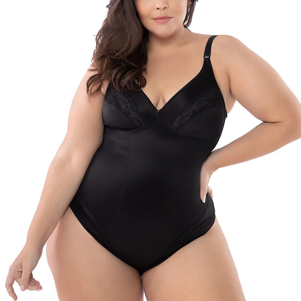 DEL RIO Body c/puntilla - Negro 