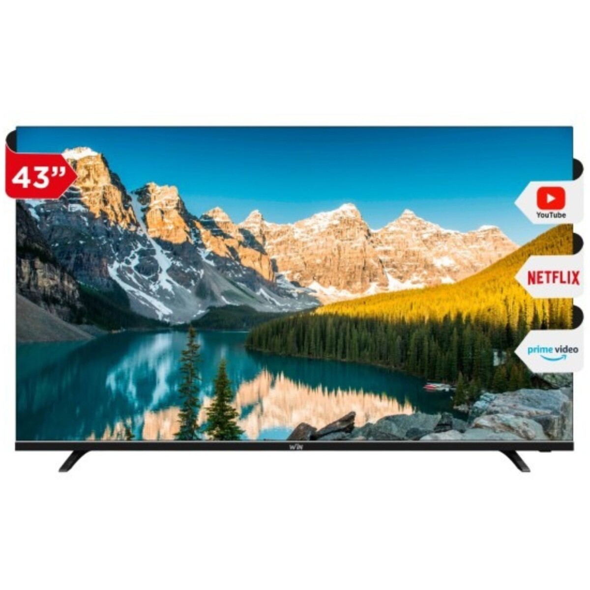 Smart TV WIN 43” LED Full HD 43F1/FS con Android OS, WiFi, Bluetooth, ISDB-T, HDMI y USB 