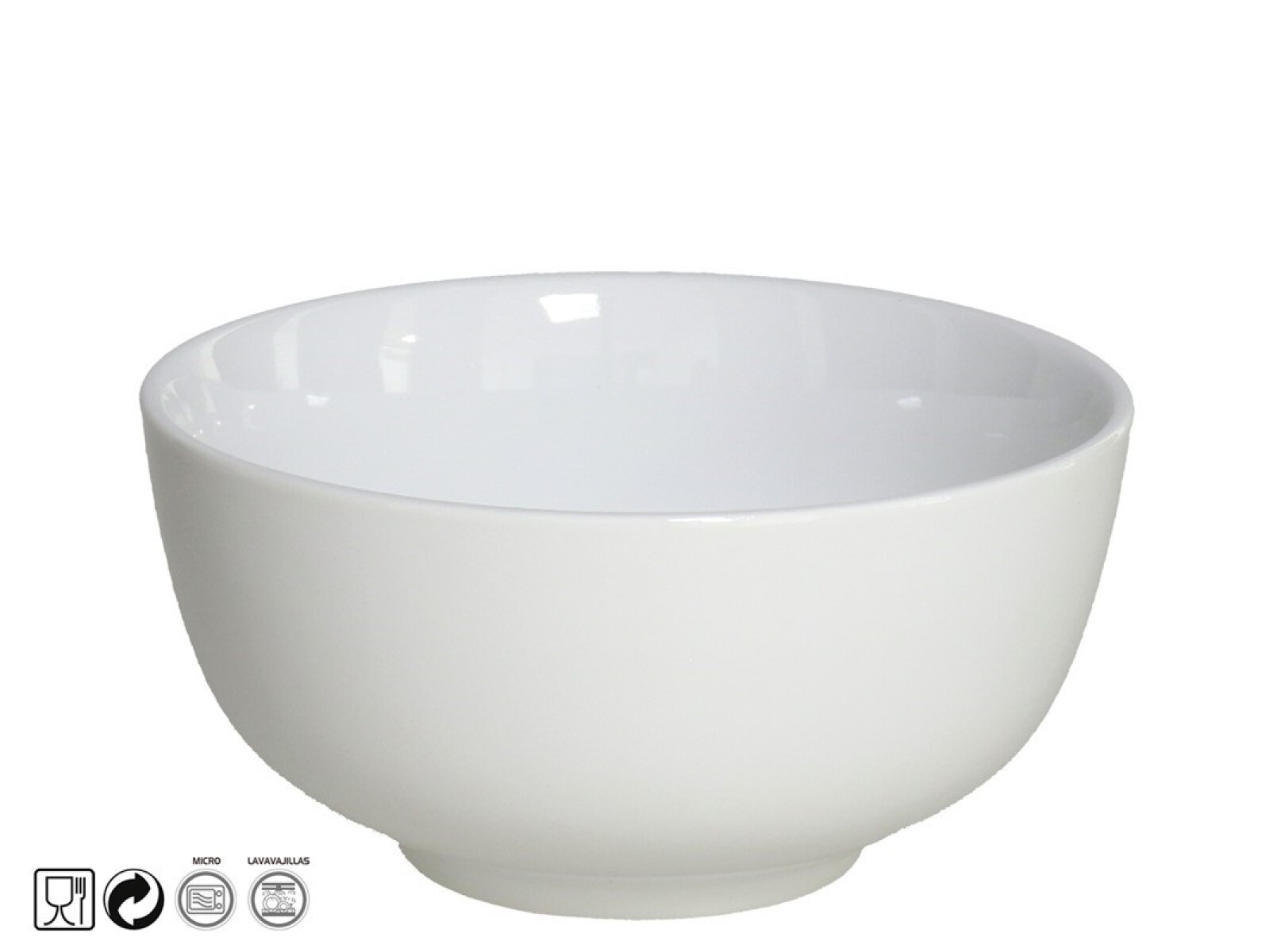 Bowl 14 Cm Blanco - Porcelana 