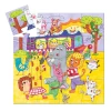 Puzzle mini silueta de autobús arcoíris de 16 piezas Djeco Puzzle mini silueta de autobús arcoíris de 16 piezas Djeco