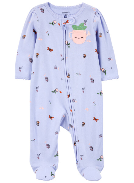 Pijama con pie lila algodón niña-bb carters Variante unica