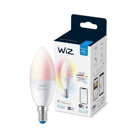 LÁMPARA LED INTELIGENTE PHILIPS WIZ VELA 4,9W E14  LÁMPARA LED INTELIGENTE PHILIPS WIZ VELA 4,9W E14 