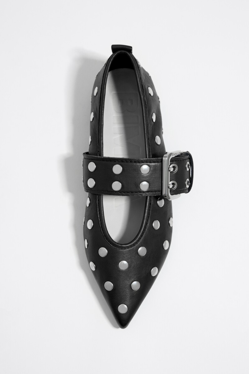 BAILARINA TACHAS PIEL Negro