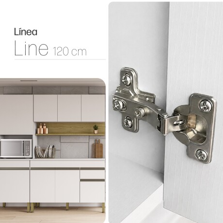 JUEGO DE COCINA MODULAR COMPLETO MDP LINE BLANCO BLANCO