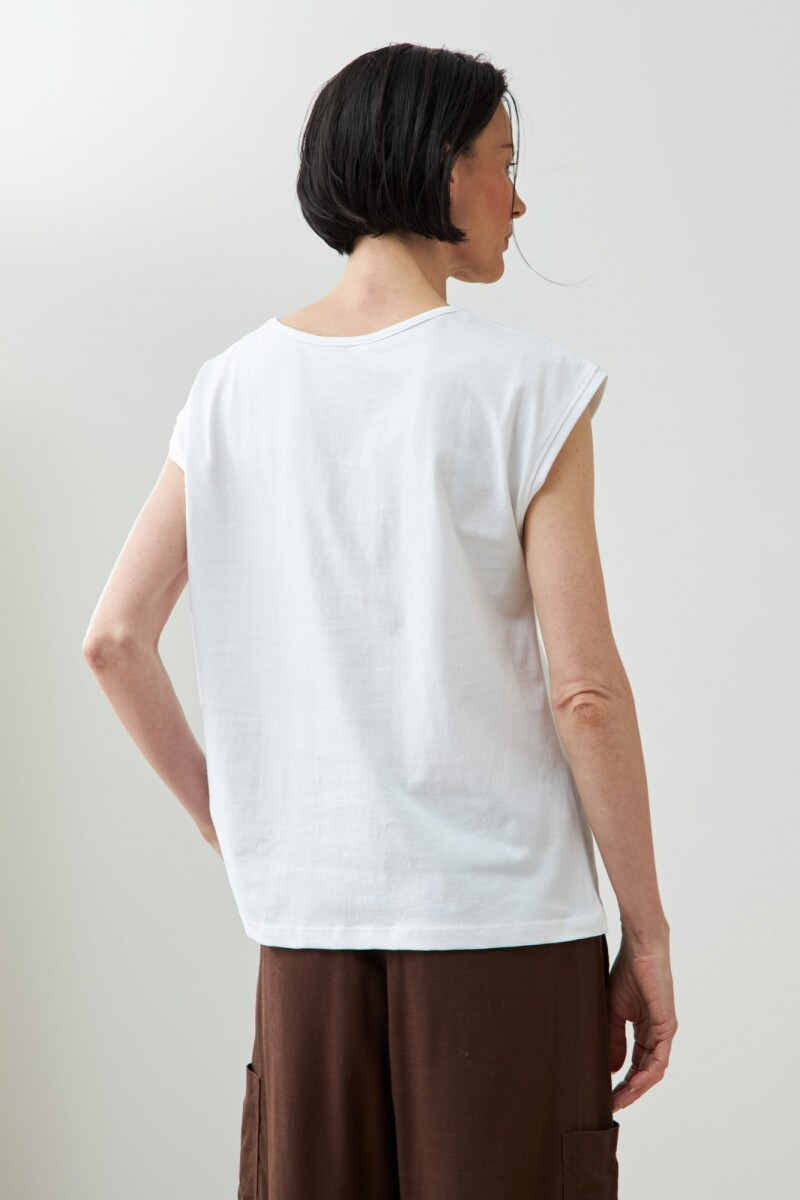 Remera estampada Jazmín Silvestre blanco