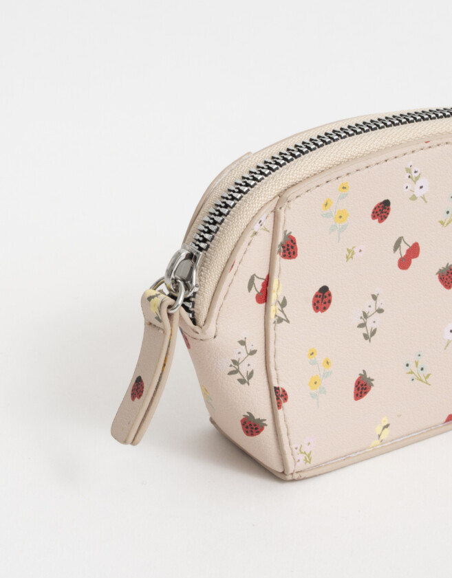 Monederos Monedero Cuerina Flores - Estampado Flores