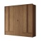 Ropero Demócrata 6 Puertas - Linea Fit Marrón