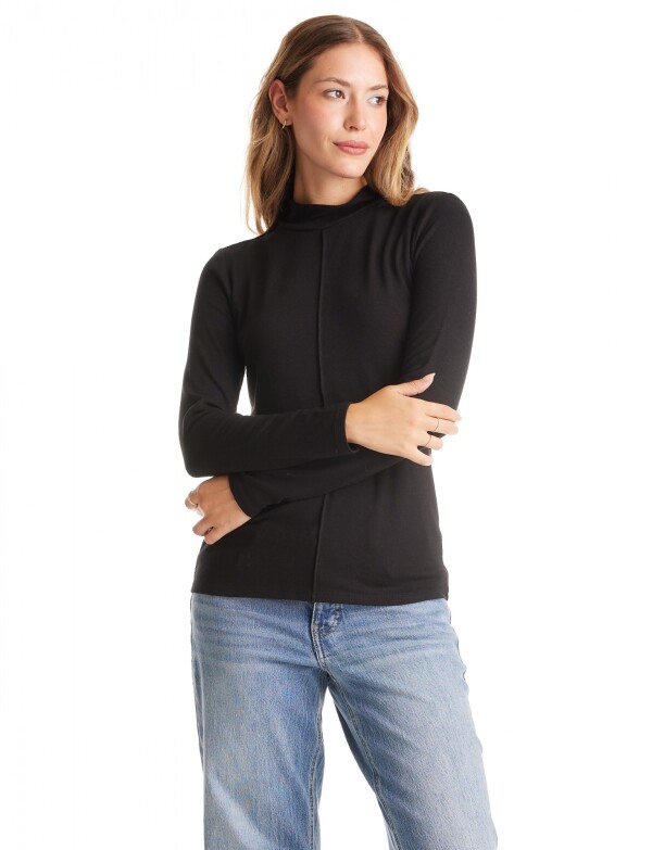 Polera Pespunte NEGRO