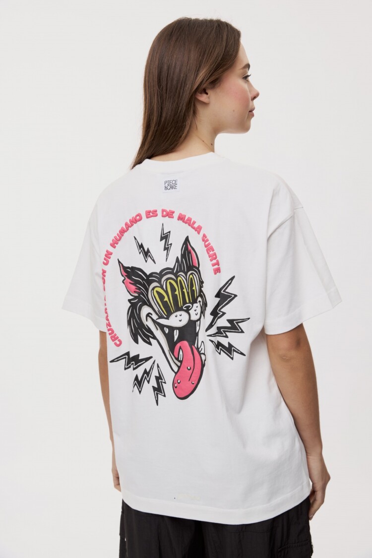 REMERA HUMAN Blanco