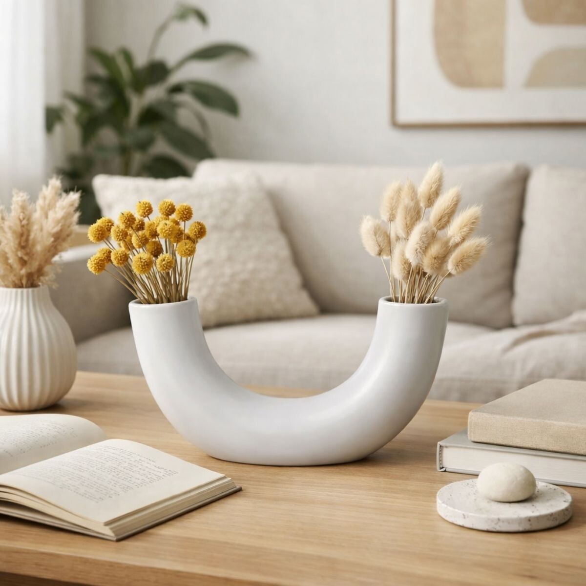 FLORERO CLAY Blanco Small 