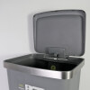 BASURERO PLAST GRIS C/PEDAL 31X37X65CM Unica