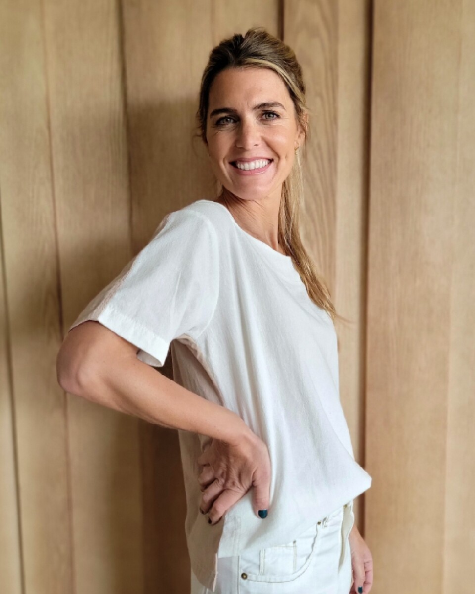Remera Palma - Blanco - Beige 