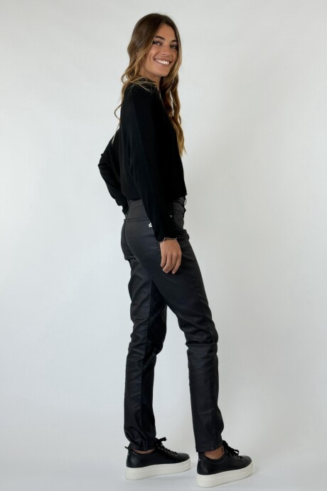 PANTALON ENGOMADO LUNA Negro